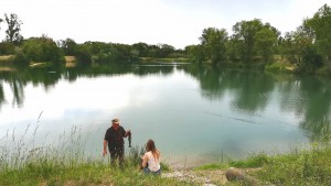 Pescant truites al llac Vestric-et-Candiac